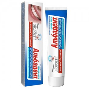 Лечебно-профилактическая зубная паста "Альбадент"  противовоспалительная с бетулавитом
