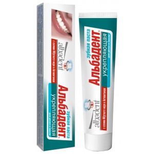 Лечебно-профилактическая зубная паста "Альбадент" укрепляющая